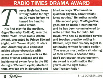 Radio Times Drama Award